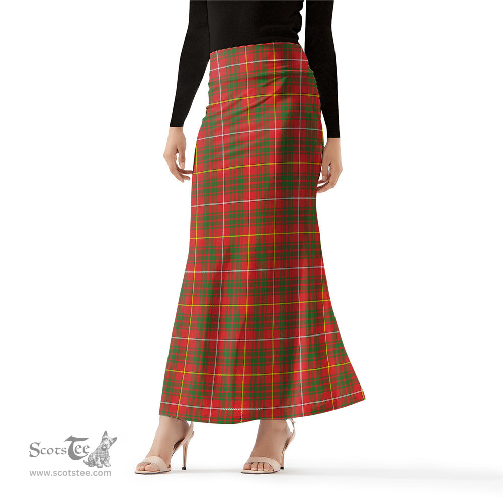 Scottish Bruce Modern Tartan Womens Full Length Skirt - Tartan Skirt Knee Length Scottish Plaid Tartan Plaid - ScotsTee - scotstee.com