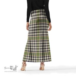 Scottish Burns Check Tartan Womens Full Length Skirt - Tartan Skirt Knee Length Scottish Plaid Tartan Plaid - ScotsTee - scotstee.com