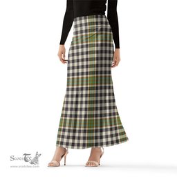 Scottish Burns Check Tartan Womens Full Length Skirt - Tartan Skirt Knee Length Scottish Plaid Tartan Plaid - ScotsTee - scotstee.com