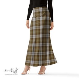 Scottish Baillie Dress Tartan Womens Full Length Skirt - Tartan Skirt Knee Length Scottish Plaid Tartan Plaid - ScotsTee - scotstee.com
