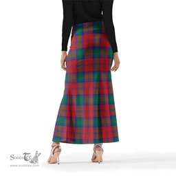 Scottish Auchinleck Tartan Womens Full Length Skirt - Tartan Skirt Knee Length Scottish Plaid Tartan Plaid - ScotsTee - scotstee.com