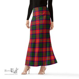 Scottish Belshes Tartan Womens Full Length Skirt - Tartan Skirt Knee Length Scottish Plaid Tartan Plaid - ScotsTee - scotstee.com