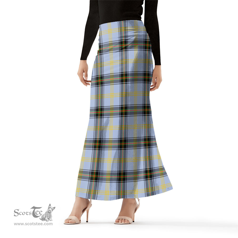Scottish Bell Tartan Womens Full Length Skirt - Tartan Skirt Knee Length Scottish Plaid Tartan Plaid - ScotsTee - scotstee.com