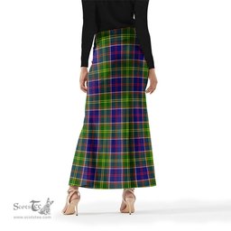 Scottish Arnott Tartan Womens Full Length Skirt - Tartan Skirt Knee Length Scottish Plaid Tartan Plaid - ScotsTee - scotstee.com