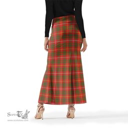 Scottish Bruce County Canada Tartan Womens Full Length Skirt - Tartan Skirt Knee Length Scottish Plaid Tartan Plaid - ScotsTee - scotstee.com