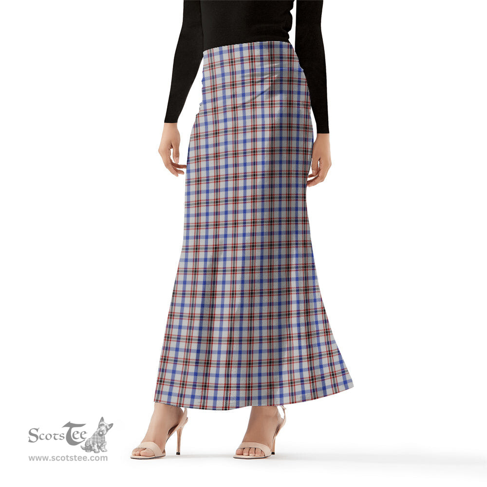 Scottish Boswell Tartan Womens Full Length Skirt - Tartan Skirt Knee Length Scottish Plaid Tartan Plaid - ScotsTee - scotstee.com