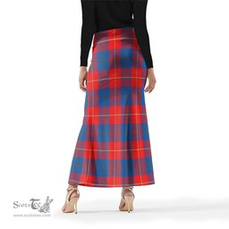 Scottish Blane Tartan Womens Full Length Skirt - Tartan Skirt Knee Length Scottish Plaid Tartan Plaid - ScotsTee - scotstee.com
