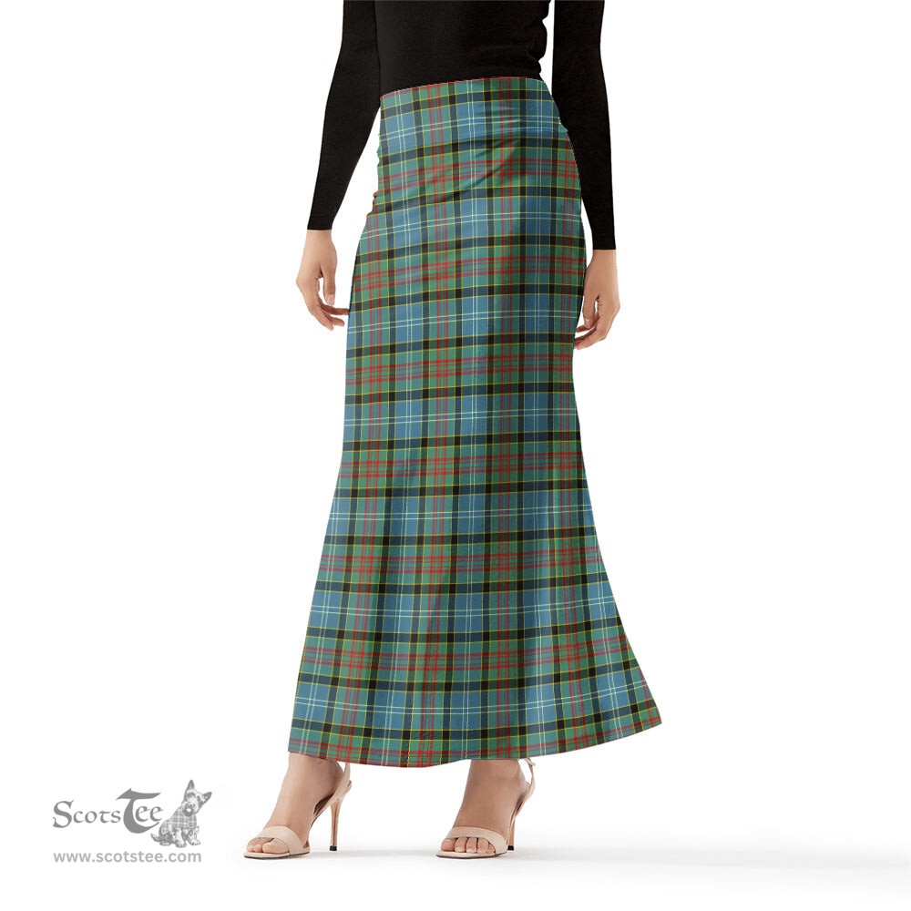 Scottish Brisbane modern Tartan Womens Full Length Skirt - Tartan Skirt Knee Length Scottish Plaid Tartan Plaid - ScotsTee - scotstee.com