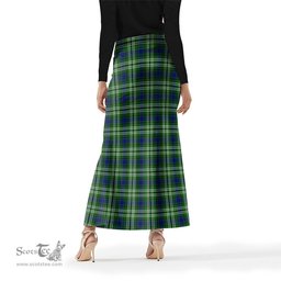 Scottish Blackadder Tartan Womens Full Length Skirt - Tartan Skirt Knee Length Scottish Plaid Tartan Plaid - ScotsTee - scotstee.com