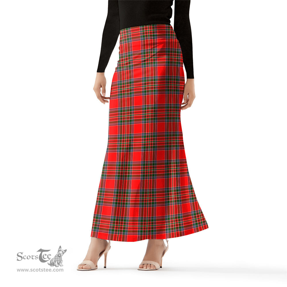 Scottish Binning Tartan Womens Full Length Skirt - Tartan Skirt Knee Length Scottish Plaid Tartan Plaid - ScotsTee - scotstee.com