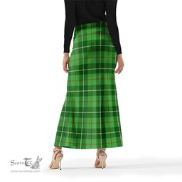 Scottish Boyle Tartan Womens Full Length Skirt - Tartan Skirt Knee Length Scottish Plaid Tartan Plaid - ScotsTee - scotstee.com