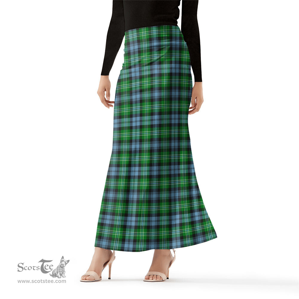 Scottish Arbuthnot Ancient Tartan Womens Full Length Skirt - Tartan Skirt Knee Length Scottish Plaid Tartan Plaid - ScotsTee - scotstee.com