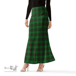 Scottish Beveridge Tartan Womens Full Length Skirt - Tartan Skirt Knee Length Scottish Plaid Tartan Plaid - ScotsTee - scotstee.com