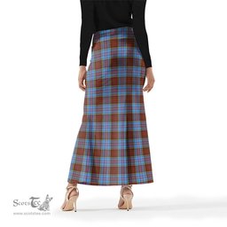 Scottish Anderson Modern Tartan Womens Full Length Skirt - Tartan Skirt Knee Length Scottish Plaid Tartan Plaid - ScotsTee - scotstee.com