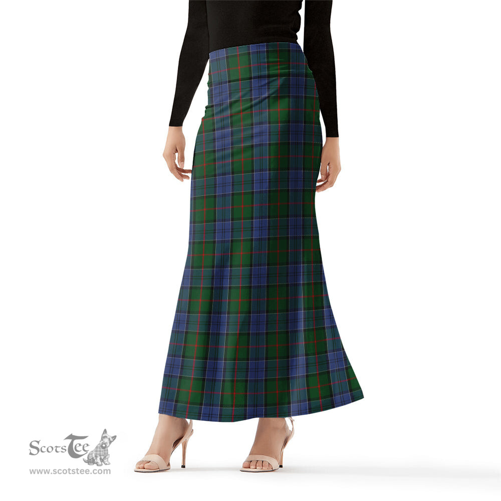 Scottish Colquhoun Tartan Womens Full Length Skirt - Tartan Skirt Knee Length Scottish Plaid Tartan Plaid - ScotsTee - scotstee.com