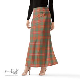 Scottish Bruce Ancient Tartan Womens Full Length Skirt - Tartan Skirt Knee Length Scottish Plaid Tartan Plaid - ScotsTee - scotstee.com