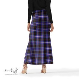 Scottish Dunlop Modern Tartan Womens Full Length Skirt - Tartan Skirt Knee Length Scottish Plaid Tartan Plaid - ScotsTee - scotstee.com
