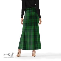 Scottish Dunbar Hunting Tartan Womens Full Length Skirt - Tartan Skirt Knee Length Scottish Plaid Tartan Plaid - ScotsTee - scotstee.com