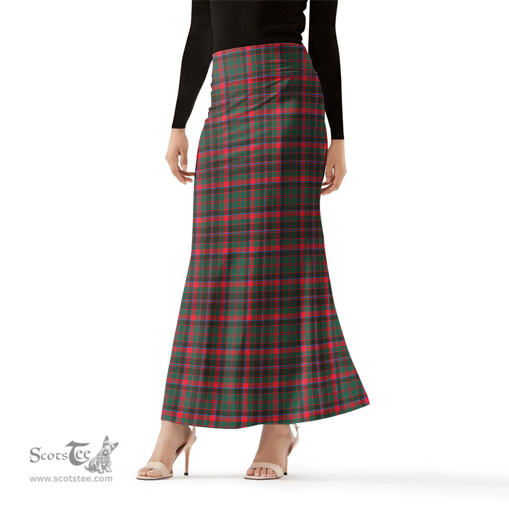 Scottish Cumming Hunting Modern Tartan Womens Full Length Skirt - Tartan Skirt Knee Length Scottish Plaid Tartan Plaid - ScotsTee - scotstee.com
