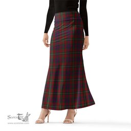 Scottish Clare County Ireland Tartan Womens Full Length Skirt - Tartan Skirt Knee Length Scottish Plaid Tartan Plaid - ScotsTee - scotstee.com