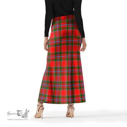 Scottish Butter Tartan Womens Full Length Skirt - Tartan Skirt Knee Length Scottish Plaid Tartan Plaid - ScotsTee - scotstee.com