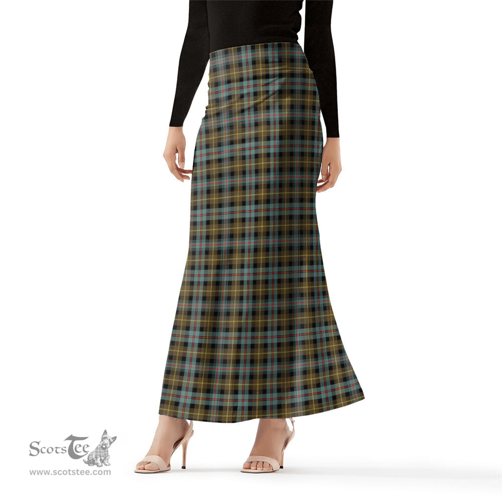 Scottish Farquharson Weathered Tartan Womens Full Length Skirt - Tartan Skirt Knee Length Scottish Plaid Tartan Plaid - ScotsTee - scotstee.com