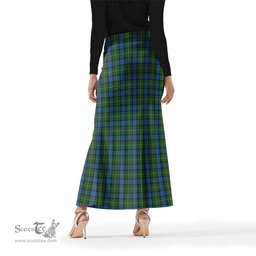 Scottish Ferguson of Atholl Tartan Womens Full Length Skirt - Tartan Skirt Knee Length Scottish Plaid Tartan Plaid - ScotsTee - scotstee.com