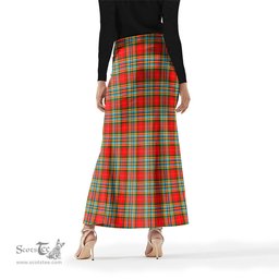 Scottish Chattan Tartan Womens Full Length Skirt - Tartan Skirt Knee Length Scottish Plaid Tartan Plaid - ScotsTee - scotstee.com