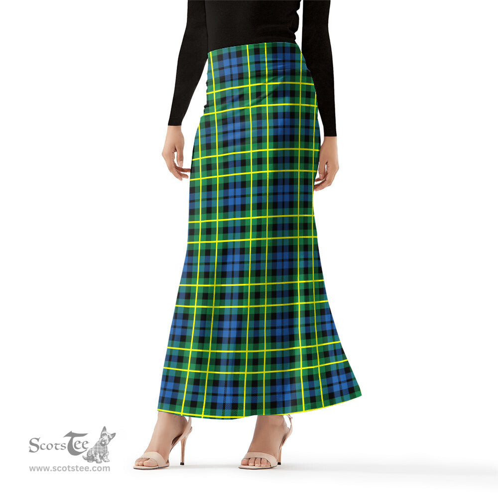 Scottish Campbell of Breadalbane Ancient Tartan Womens Full Length Skirt - Tartan Skirt Knee Length Scottish Plaid Tartan Plaid - ScotsTee - scotstee.com