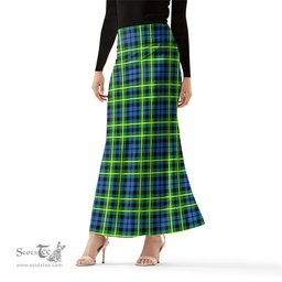 Scottish Campbell of Breadalbane Ancient Tartan Womens Full Length Skirt - Tartan Skirt Knee Length Scottish Plaid Tartan Plaid - ScotsTee - scotstee.com