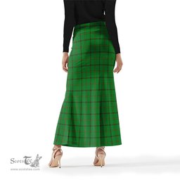 Scottish Don Tartan Womens Full Length Skirt - Tartan Skirt Knee Length Scottish Plaid Tartan Plaid - ScotsTee - scotstee.com