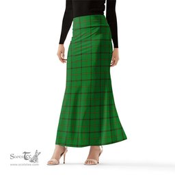Scottish Don Tartan Womens Full Length Skirt - Tartan Skirt Knee Length Scottish Plaid Tartan Plaid - ScotsTee - scotstee.com