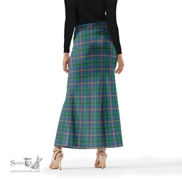 Scottish Carmichael Ancient Tartan Womens Full Length Skirt - Tartan Skirt Knee Length Scottish Plaid Tartan Plaid - ScotsTee - scotstee.com