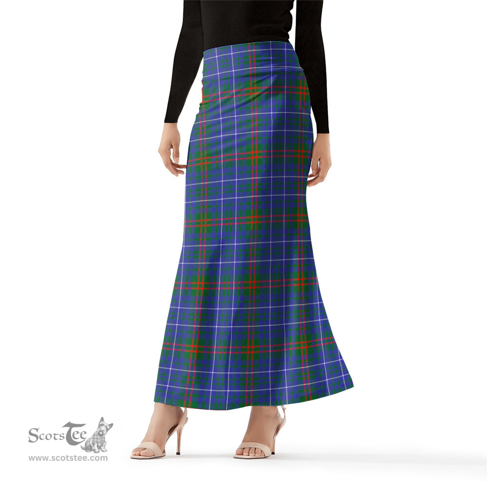 Scottish Edmonstone Tartan Womens Full Length Skirt - Tartan Skirt Knee Length Scottish Plaid Tartan Plaid - ScotsTee - scotstee.com
