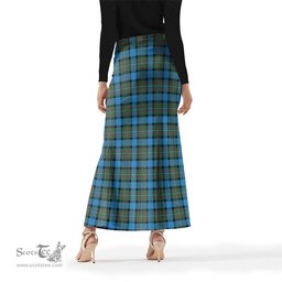 Scottish Fergusson Ancient Tartan Womens Full Length Skirt - Tartan Skirt Knee Length Scottish Plaid Tartan Plaid - ScotsTee - scotstee.com