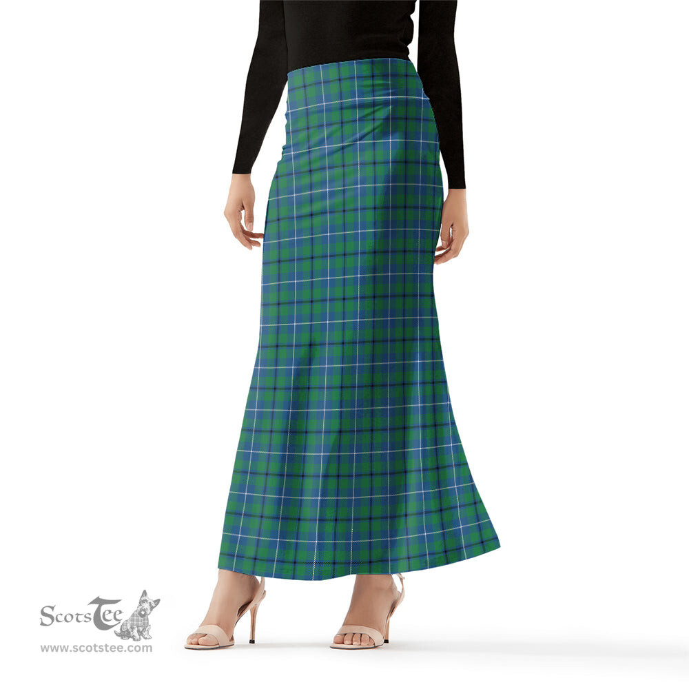 Scottish Douglas Ancient Tartan Womens Full Length Skirt - Tartan Skirt Knee Length Scottish Plaid Tartan Plaid - ScotsTee - scotstee.com