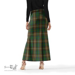 Scottish Chisholm Hunting Tartan Womens Full Length Skirt - Tartan Skirt Knee Length Scottish Plaid Tartan Plaid - ScotsTee - scotstee.com