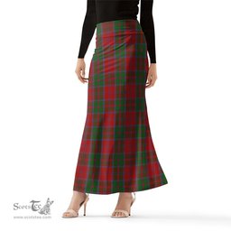 Scottish Drummond Tartan Womens Full Length Skirt - Tartan Skirt Knee Length Scottish Plaid Tartan Plaid - ScotsTee - scotstee.com