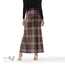 Scottish Cameron of Erracht Weathered Tartan Womens Full Length Skirt - Tartan Skirt Knee Length Scottish Plaid Tartan Plaid - ScotsTee - scotstee.com