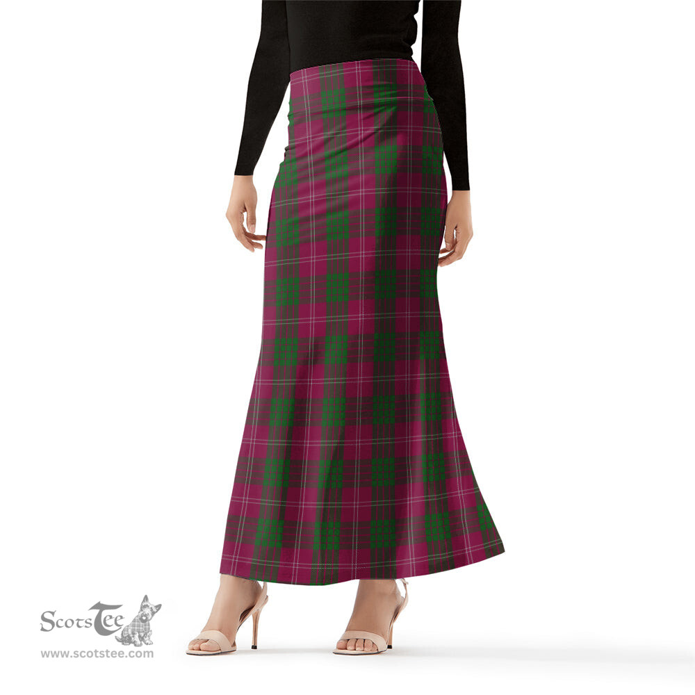 Scottish Crawford Tartan Womens Full Length Skirt - Tartan Skirt Knee Length Scottish Plaid Tartan Plaid - ScotsTee - scotstee.com