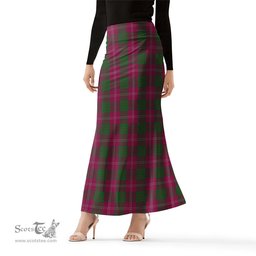 Scottish Crawford Tartan Womens Full Length Skirt - Tartan Skirt Knee Length Scottish Plaid Tartan Plaid - ScotsTee - scotstee.com