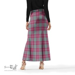 Scottish Crawford Ancient Tartan Womens Full Length Skirt - Tartan Skirt Knee Length Scottish Plaid Tartan Plaid - ScotsTee - scotstee.com