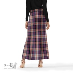 Scottish Carnegie Tartan Womens Full Length Skirt - Tartan Skirt Knee Length Scottish Plaid Tartan Plaid - ScotsTee - scotstee.com