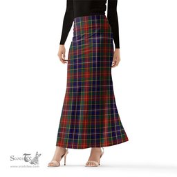 Scottish Crozier Tartan Womens Full Length Skirt - Tartan Skirt Knee Length Scottish Plaid Tartan Plaid - ScotsTee - scotstee.com
