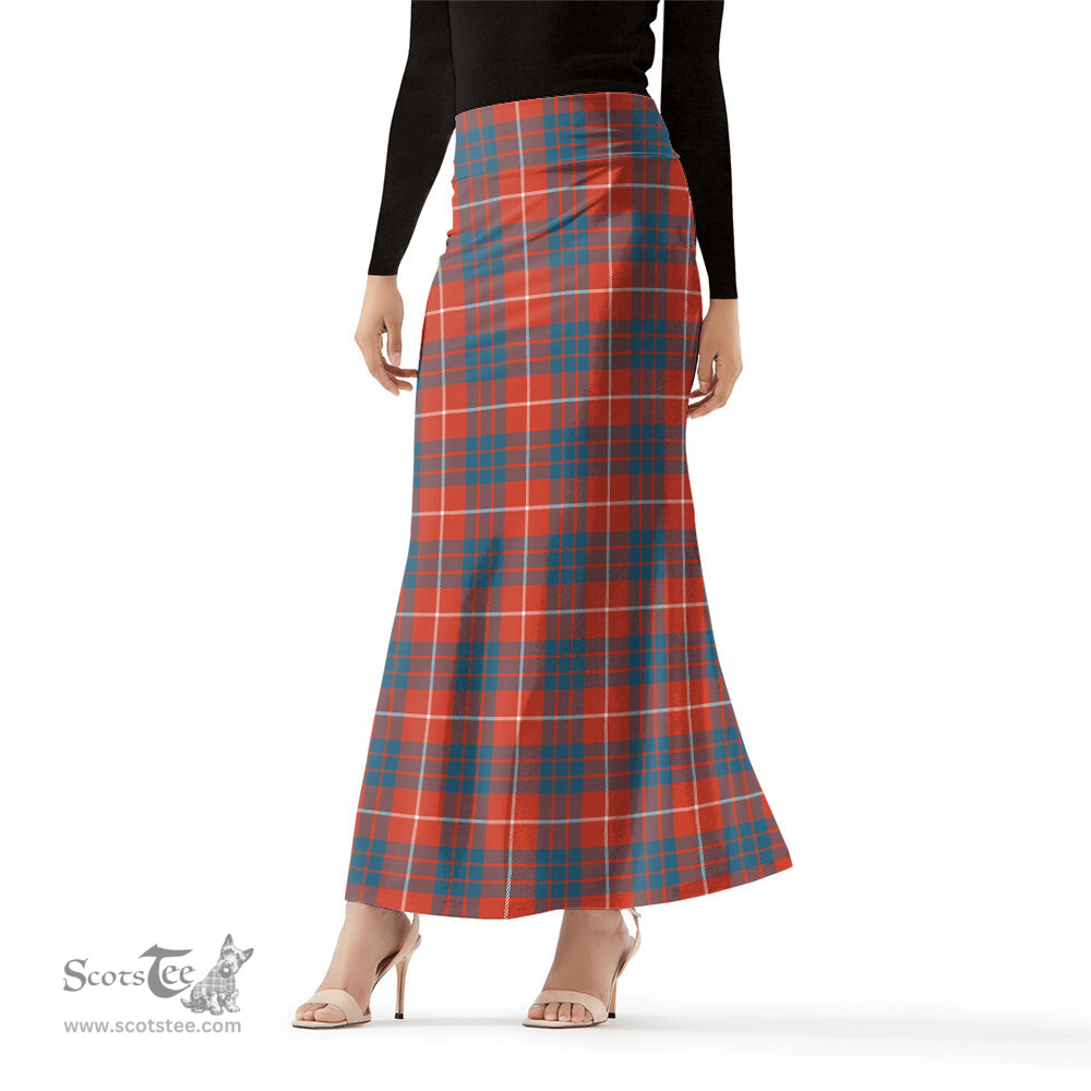 Scottish Hamilton Ancient Tartan Womens Full Length Skirt - Tartan Skirt Knee Length Scottish Plaid Tartan Plaid - ScotsTee - scotstee.com