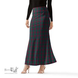 Scottish Jardine Dress Tartan Womens Full Length Skirt - Tartan Skirt Knee Length Scottish Plaid Tartan Plaid - ScotsTee - scotstee.com