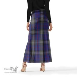 Scottish Kinnaird Tartan Womens Full Length Skirt - Tartan Skirt Knee Length Scottish Plaid Tartan Plaid - ScotsTee - scotstee.com
