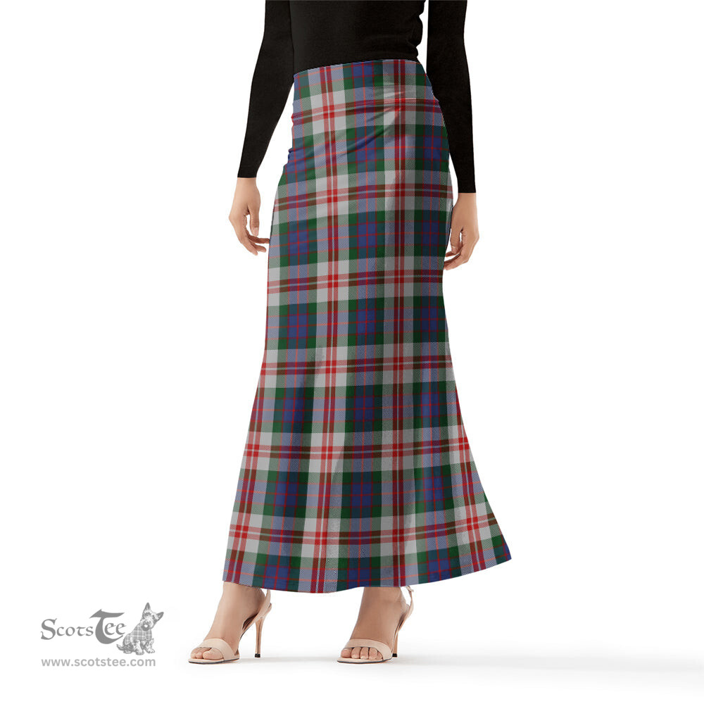 Scottish Fraser Red Dress Tartan Womens Full Length Skirt - Tartan Skirt Knee Length Scottish Plaid Tartan Plaid - ScotsTee - scotstee.com