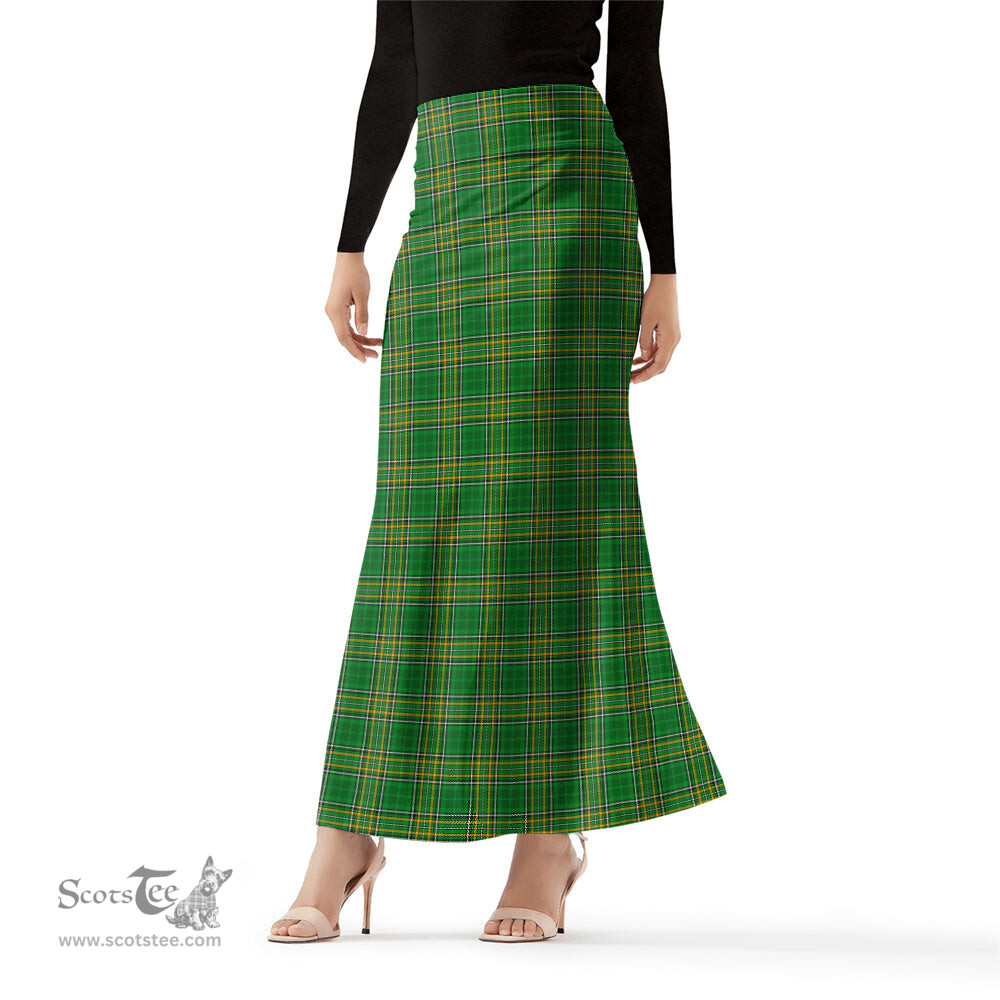 Scottish Ireland National Tartan Womens Full Length Skirt - Tartan Skirt Knee Length Scottish Plaid Tartan Plaid - ScotsTee - scotstee.com