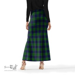 Scottish Keith Modern Tartan Womens Full Length Skirt - Tartan Skirt Knee Length Scottish Plaid Tartan Plaid - ScotsTee - scotstee.com